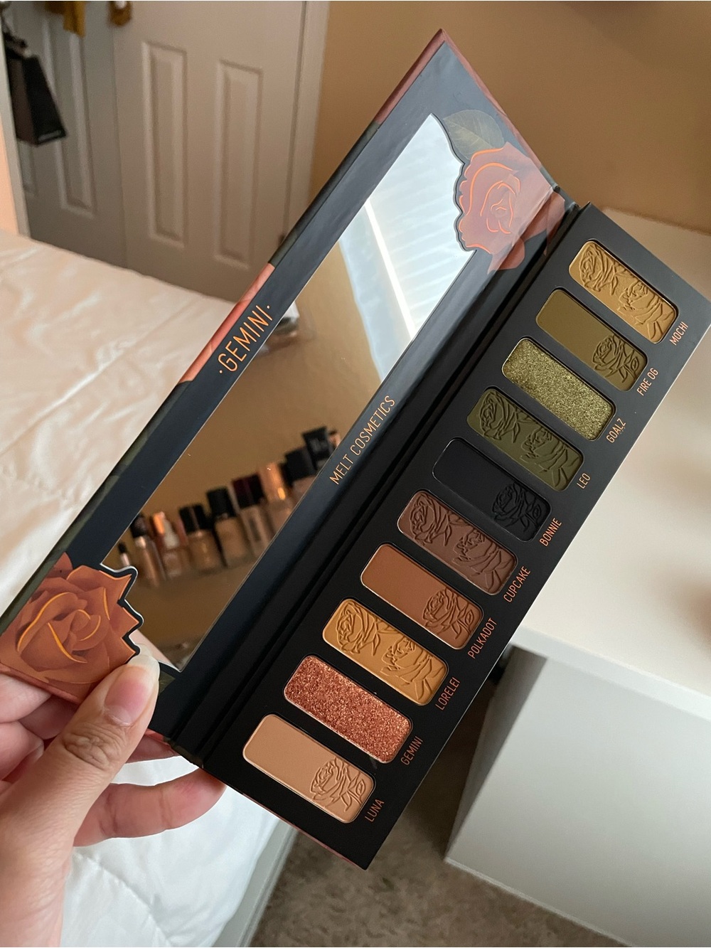 Melt Cosmetics Gemini Palette — Rose Gold, Copper, Olive & Black Shades